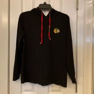 Chicago Blackhawks Hooded Long Sleeve ❤️🖤